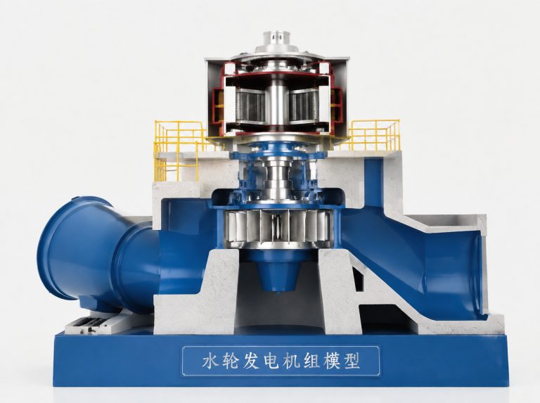 呼和浩特水轮发电机组剖视模型